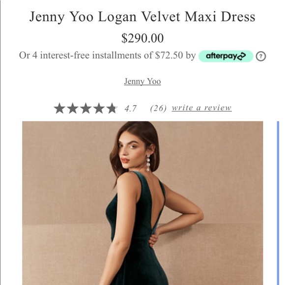 Jenny Yoo Velvet Maxi Dress - Picture 4 of 7